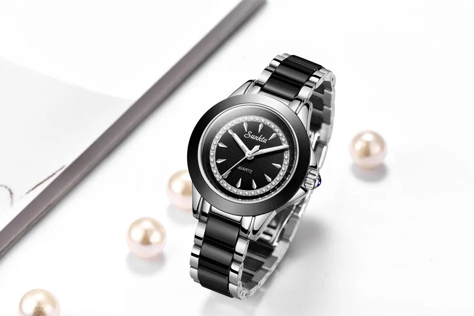 SUNKTA New Listing Women Watches Quartz Watch Ladies Top Brand Luxury Waterproof Female Watch Girl Clock Relogio Feminino