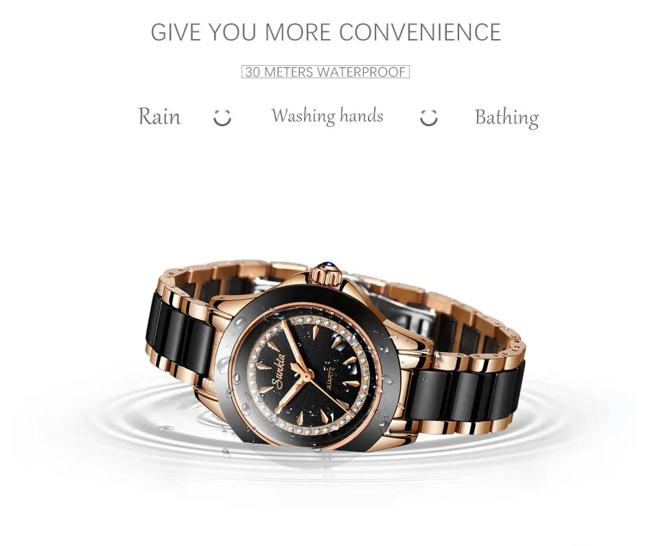 SUNKTA New Listing Women Watches Quartz Watch Ladies Top Brand Luxury Waterproof Female Watch Girl Clock Relogio Feminino