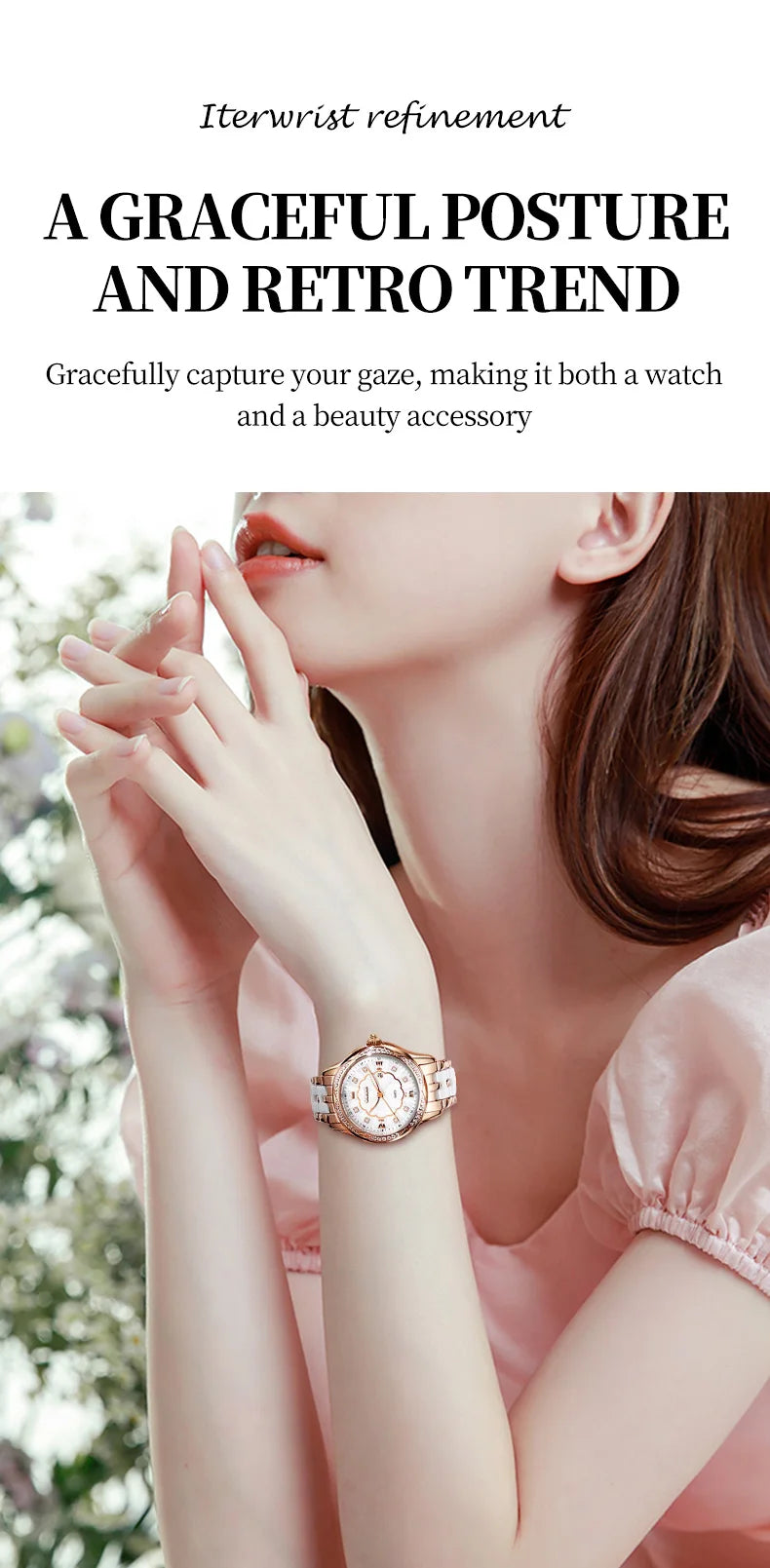 OLEVS Luxury Brand Watch for Women Ceramic Bracelet Waterproof Quartz Fashion Wristwatch Elegant Ladies Dress Gifts Reloj Mujer